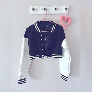 Cool Girl In School Varsity Jacket (cropped)